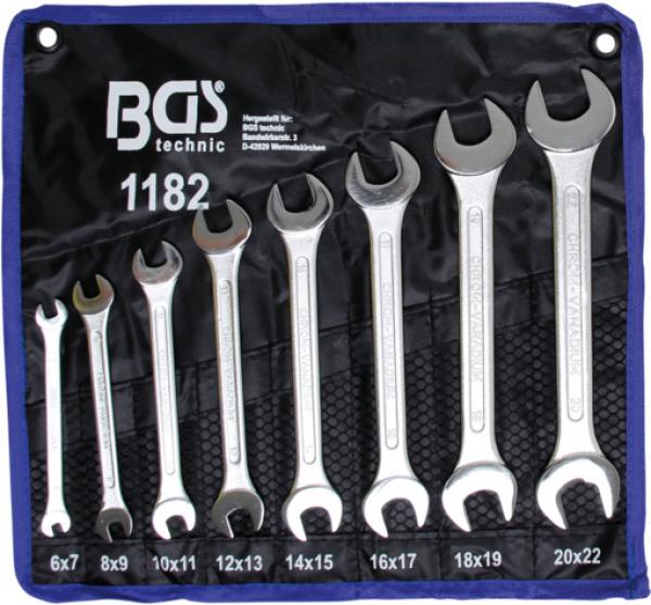 Set 8 chei fixe duble 6-22, producator BGS (B 1182)