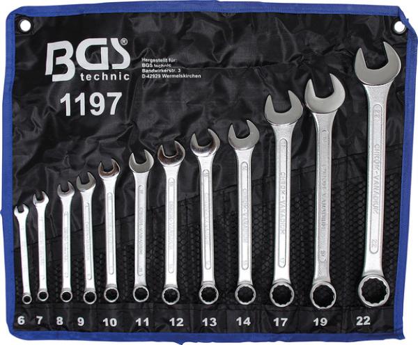 Set 12 chei combinate, 6-22mm, producator BGS (B 1197)