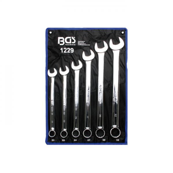 Set 6 chei combinate XXL, extra lungi, 21-32 mm, producator BGS (B 1229)